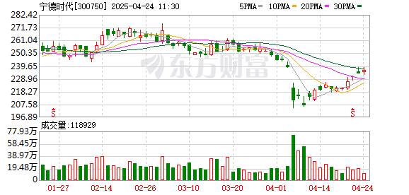 胜亿配资 宁德时代去年净利增至507亿元 但各业务板块营收均下滑